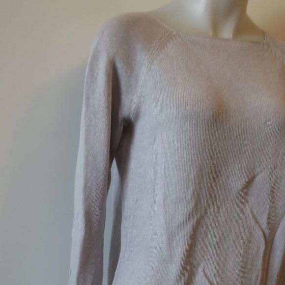 LISA TODD LINEN RIBBON LACE UP PULLOVER SWEATER M* - Picture 7 of 15
